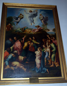 The copy of Transfiguration by Raphael
